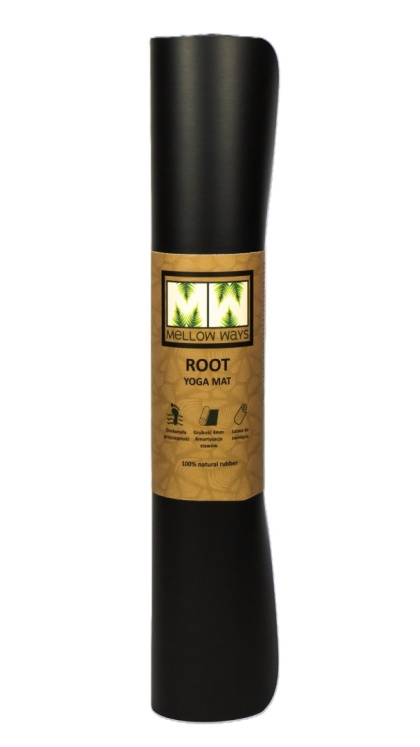 Antypoślizgowa mata do jogi z naturalnego kauczuku i PU ROOT Basalt