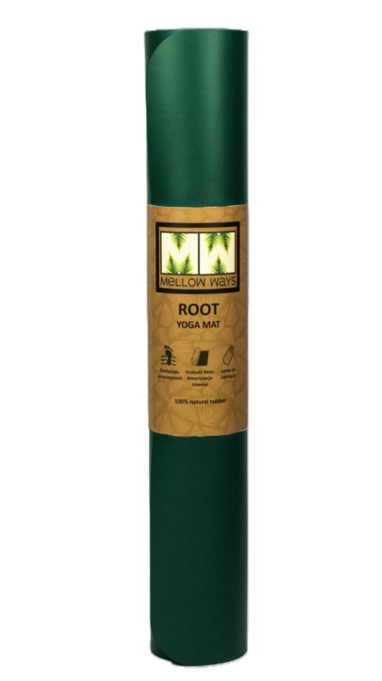 Antypoślizgowa mata do jogi z naturalnego kauczuku i PU ROOT Fir