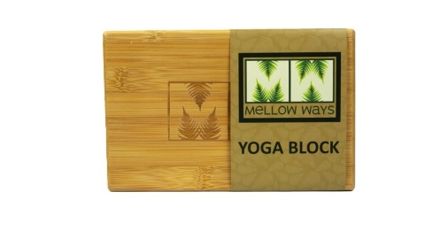 Kostka do jogi z drewna bambusowego