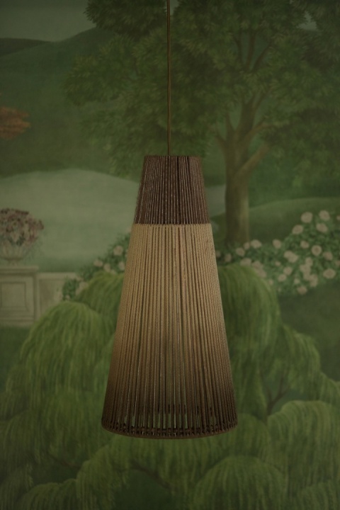 Lampa wisząca ZICHERKA 1 brązowa