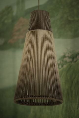 Lampa wisząca ZICHERKA 1 brązowa