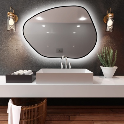 Lustro STAIN I LED - 50 × 36 cm, nieregularne