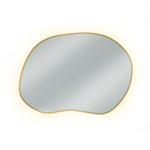 Lustro STAIN II 80 x 57 cm podświetlane LED nieregularne do łazienki