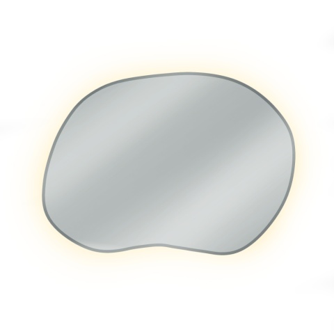 Lustro STAIN II 90 x 64 cm podświetlane LED nieregularne do łazienki