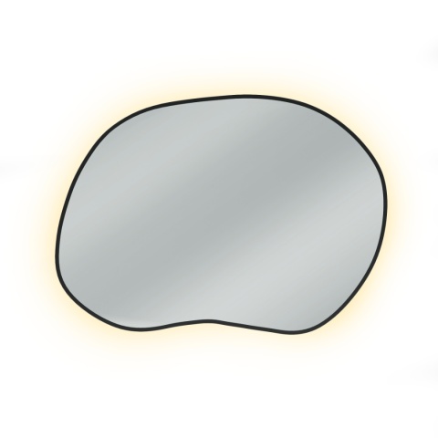 Lustro STAIN II 100 x 70 cm podświetlane LED nieregularne do łazienki