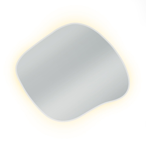Lustro STAIN III 50 x 43 cm podświetlane LED nieregularne do łazienki