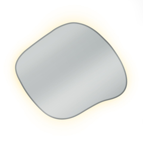 Lustro STAIN III 50 x 43 cm podświetlane LED nieregularne do łazienki