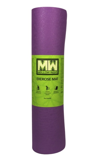 Mata do ćwiczeń fitness z pianki TPE Rosy Forest