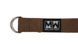 Pasek do jogi z bawełny 3,8x250cm Umber