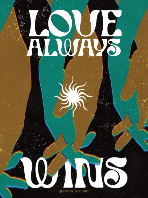 Plakat Love Always Wins Cold 50 x 70 cm