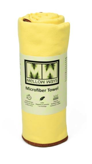 Ręcznik z mikrofibry na jogę, siłownię, basen Cream