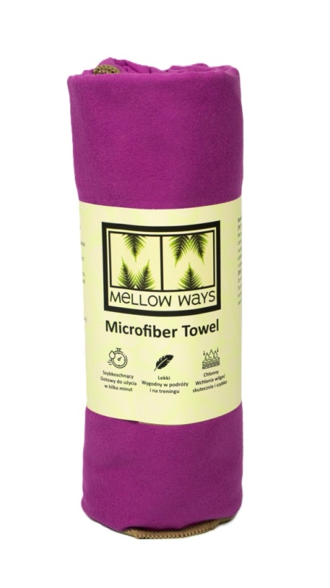 Ręcznik z mikrofibry na jogę, siłownię, basen Rosy
