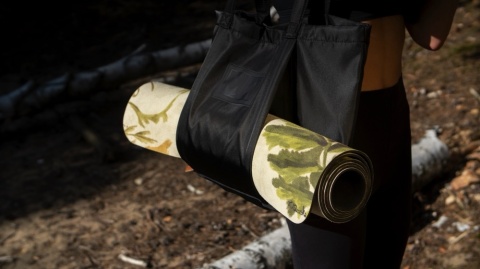 Torba sportowa z opcja transportu maty do jogi TANSY Coal