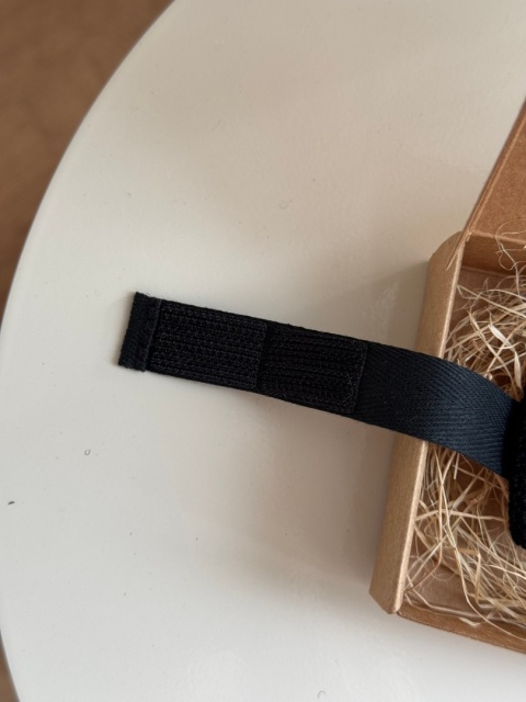 Muszka dziecięca szydełkowa bawełniana czarna