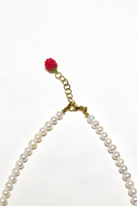 Naszyjnik damski KLASYCZNE PERŁY jasne