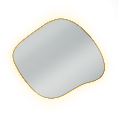Lustro STAIN III 100 x 86 cm podświetlane LED nieregularne do łazienki