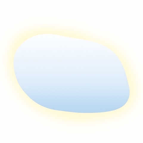 Lustro STAIN IV 70 x 50 cm podświetlane LED obłe nieregularne do łazienki