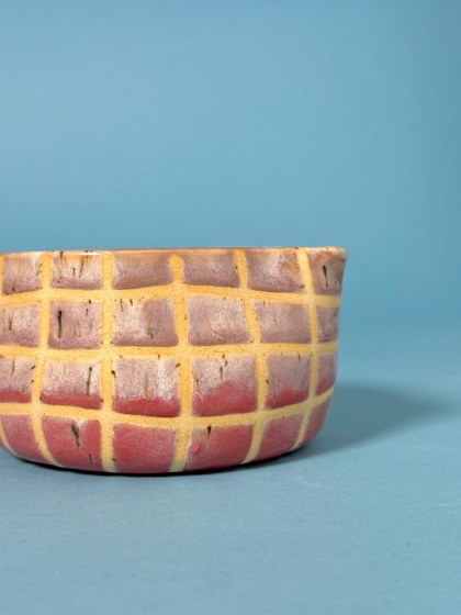 Miseczka ceramiczna do matchy z dziubkiem (Matchawan) Malinowa chmurka do kuchni