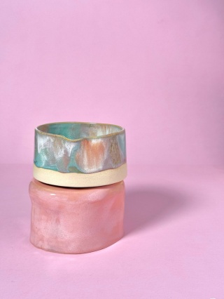 Miseczka do matchy z dziubkiem (Matchawan) Wata cukrowa