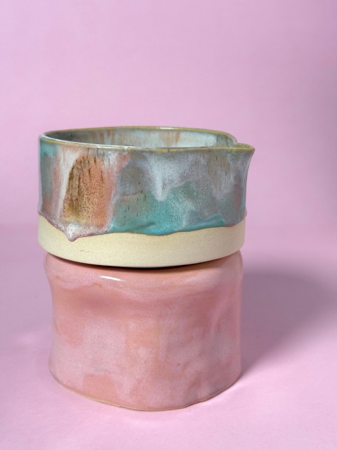 Miseczka do matchy z dziubkiem (Matchawan) Wata cukrowa