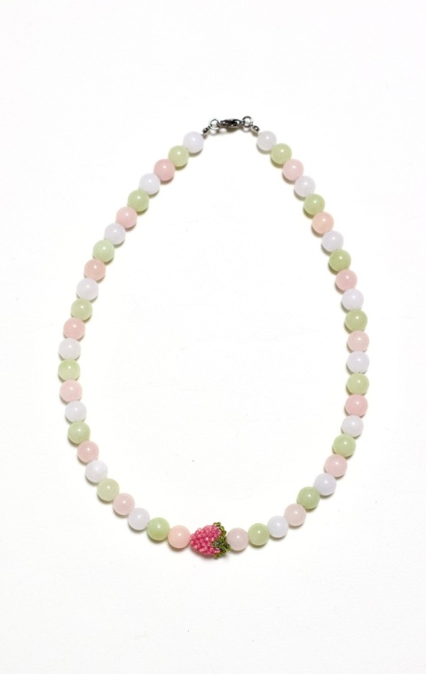 Naszyjnik damski PASTELOWY MORGANIT jasny