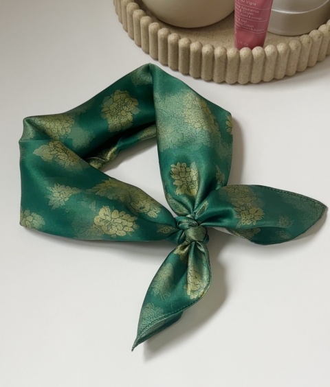 Szalik jedwabny №73 LAS zielony