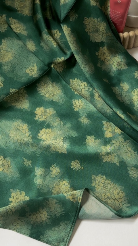 Szalik jedwabny №73 LAS zielony