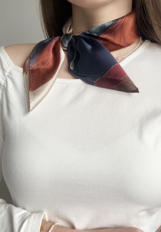 Szalik jedwabny №74 LEKKOŚĆ kolorowy