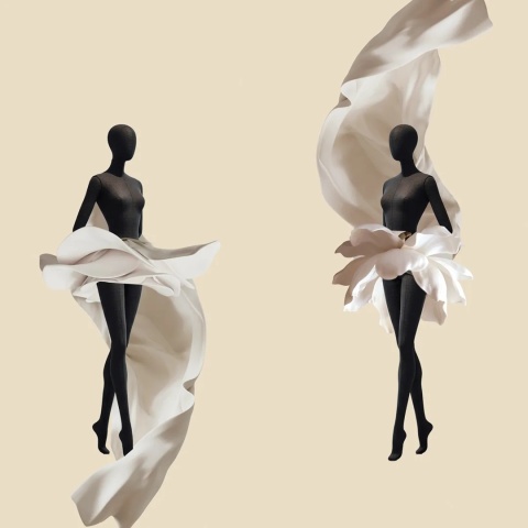 Komplet zasłon zaciemniających CEREMONIA designerskie grafika