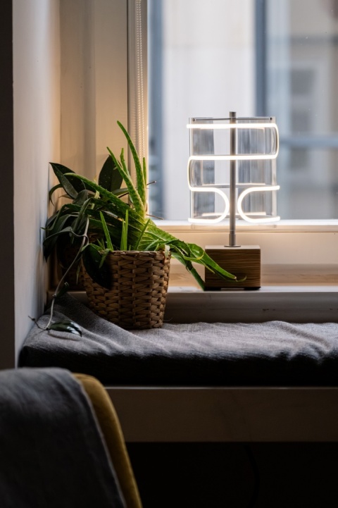 Lampa stołowa dekoracyjna CLOUD lite drewno