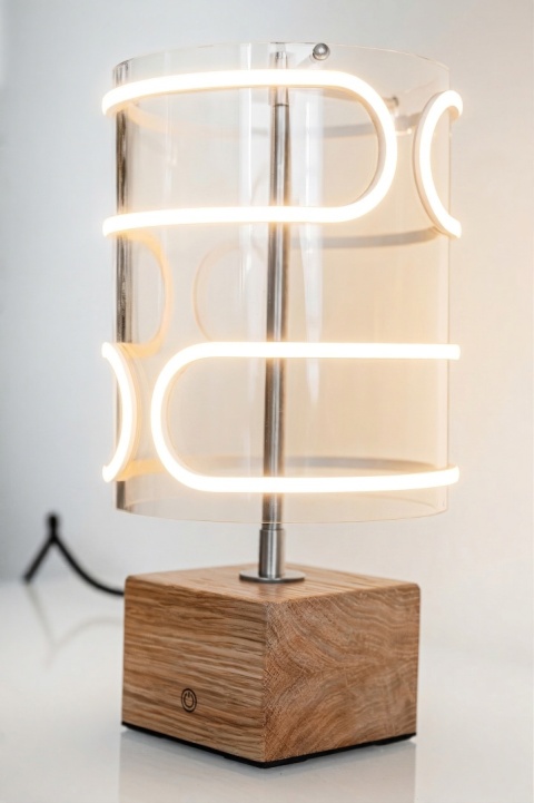 Lampa stołowa dekoracyjna CLOUD lite drewno