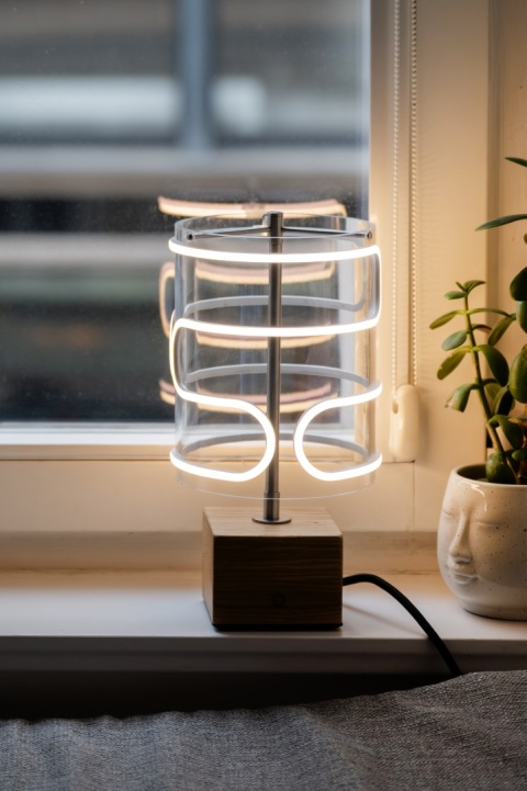 Lampa stołowa dekoracyjna CLOUD lite drewno