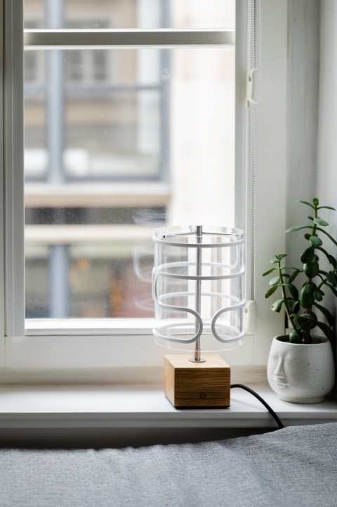 Lampa stołowa dekoracyjna CLOUD lite drewno