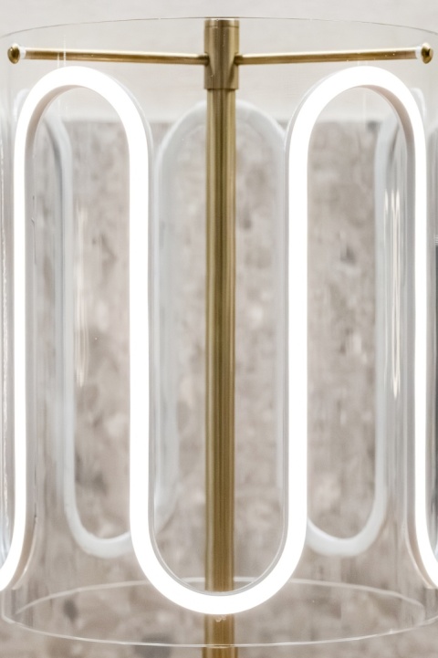 Lampa stołowa dekoracyjna WAVE lite drewno