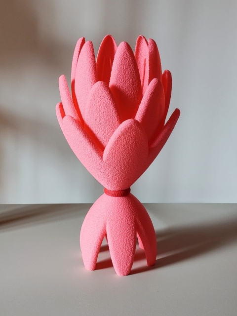 Lampka nocna ETNO organiczna 36 cm pomarańczowa