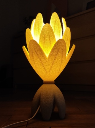 Lampka nocna ETNO organiczna 36 cm beżowa