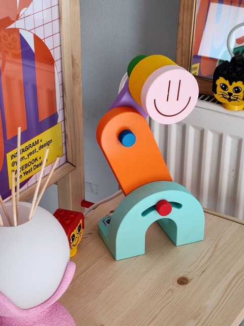 Lampka nocna SKŁADAK VEL GIBEK kolorowa