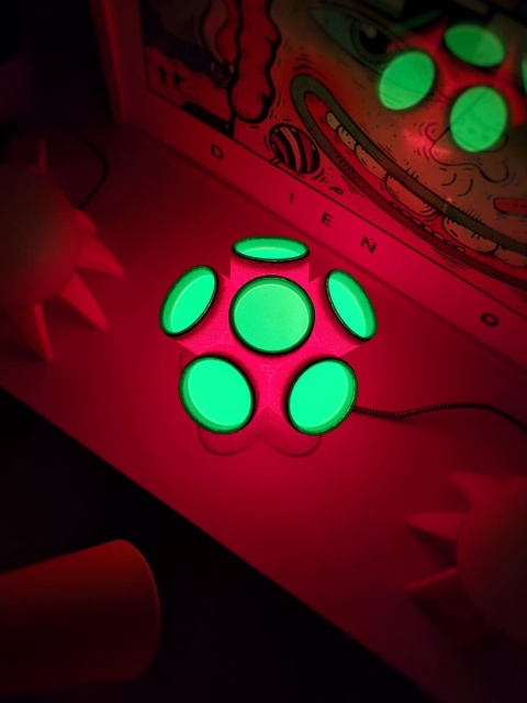 Lampka nocna KALAFIOR 18 cm żółta