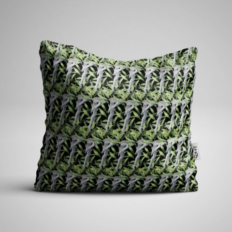 Poduszka dekoracyjna LEGS 55 x 55 cm welurowa grafika designerska