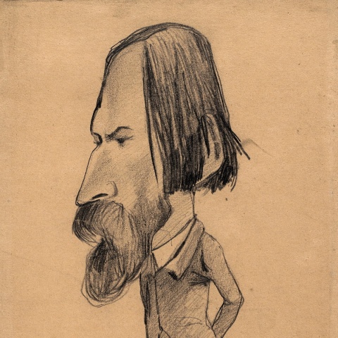 Poduszka dekoracyjna MONET 55 x 55 cm welurowa grafika designerska