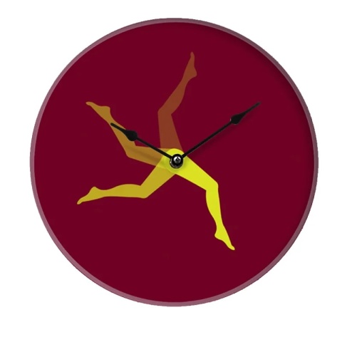 Zegar ścienny LEG 29 cm szklany designerska grafika