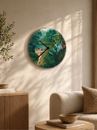 Zegar ścienny HEAVEN 29 cm szklany designerska grafika
