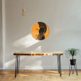 Zegar ścienny MYTOLOGY II 29 cm szklany designerska grafika