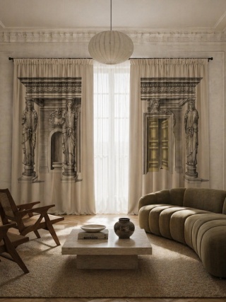 Komplet zasłon zaciemniających DREAM HOUSE designerskie grafika