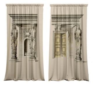 Komplet zasłon zaciemniających DREAM HOUSE designerskie grafika