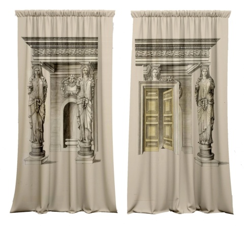 Komplet zasłon zaciemniających DREAM HOUSE designerskie grafika