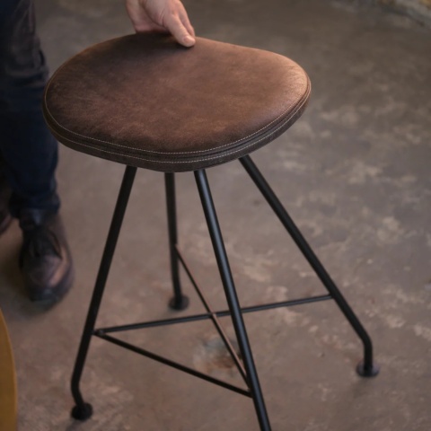 Hoker RODEO designerski skóra koniakowa brązowy