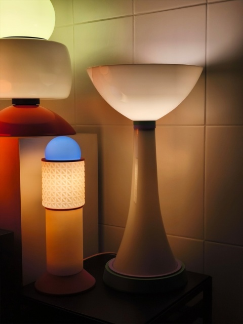 Lampa dekoracyjna ARCA III stojąca artystyczna biała