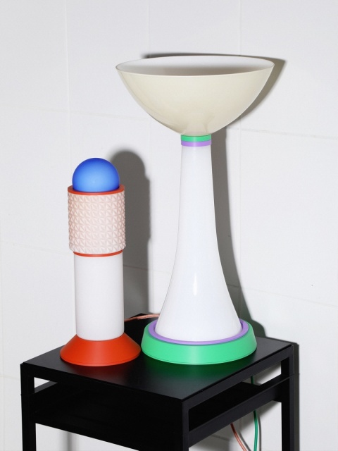 Lampa dekoracyjna ARCA III stojąca artystyczna biała