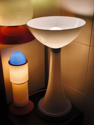 Lampa dekoracyjna ARCA III stojąca artystyczna biała